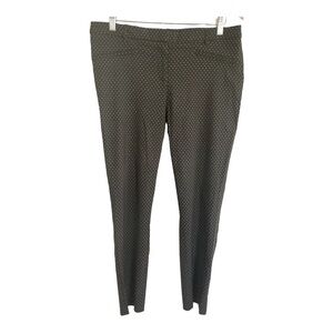 Jasmine & Juliana Stretch black and white 
Pull-On Ankle Pants 12